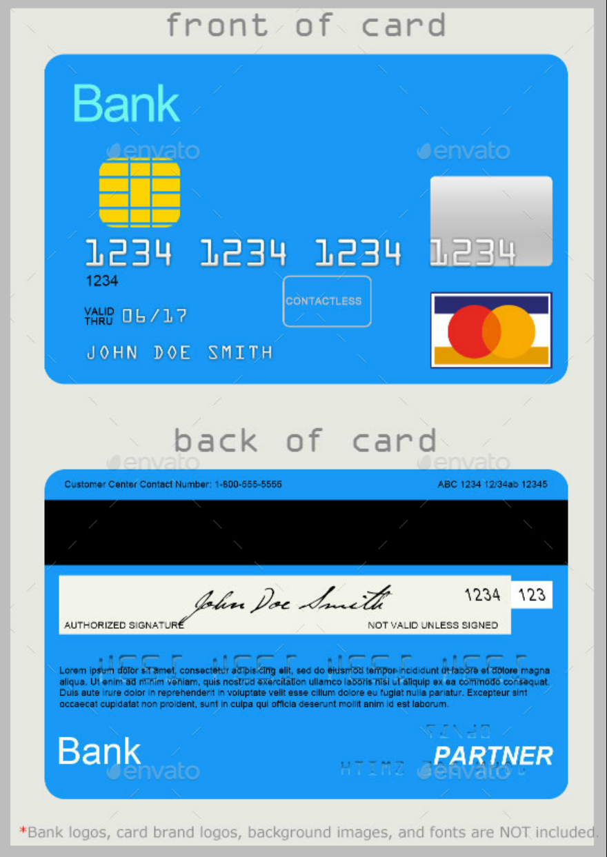 10 Credit Card Designs | Free & Premium Templates Regarding Credit Card Template For Kids