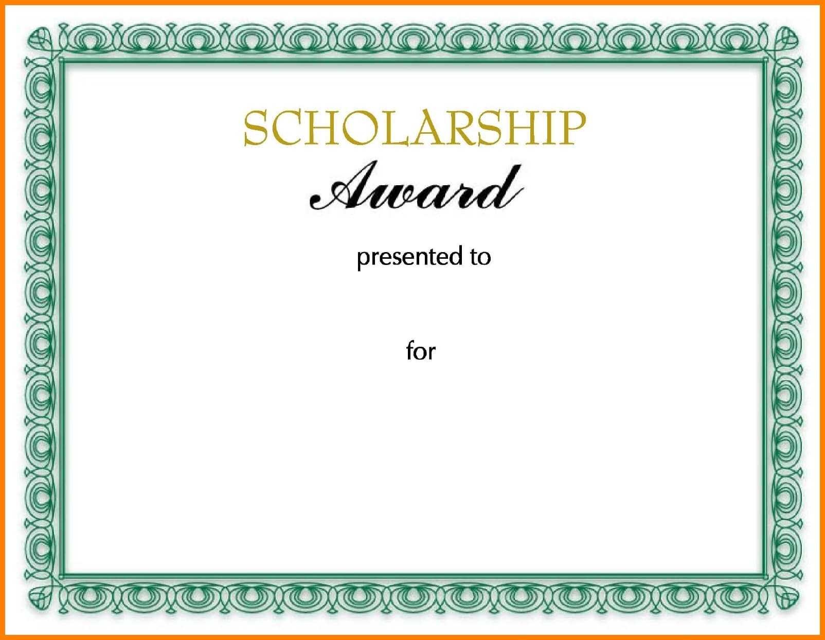10+ Scholarship Award Certificate Examples – Pdf, Psd, Ai Throughout Scholarship Certificate Template