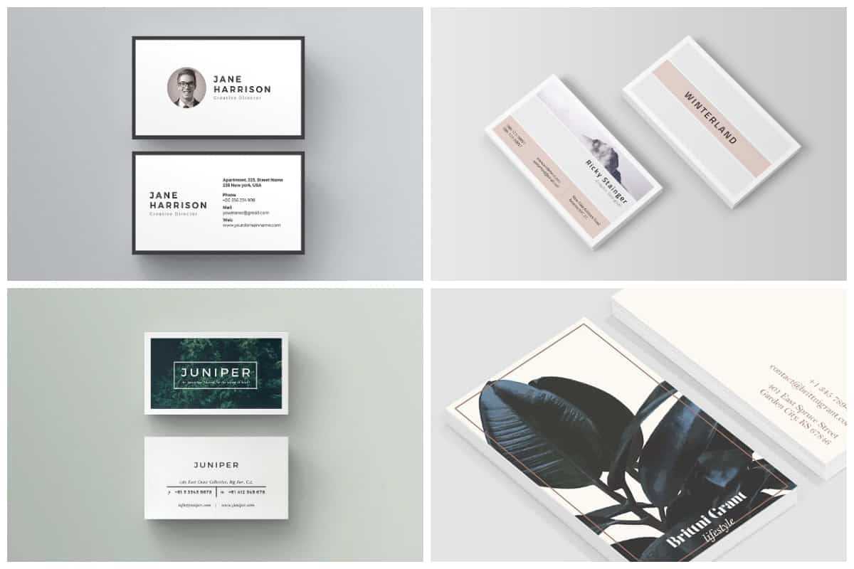 10 Unique Business Card Templates To Stand Out From The Inside Card Stand Template