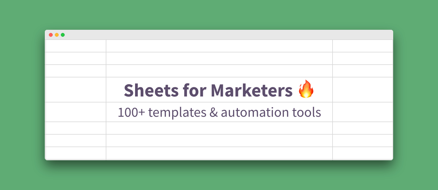 100+ Google Sheets Templates & Automation Tools For Marketers Intended For Business Card Template For Google Docs