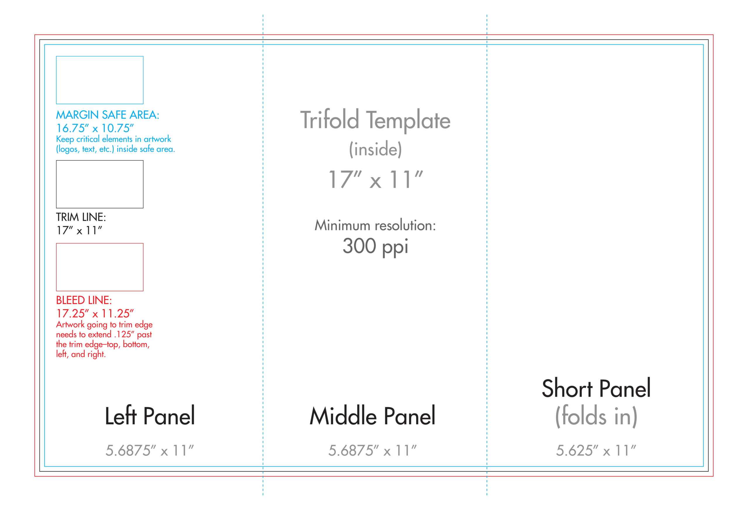 11" X 17" Tri Fold Brochure Template – U.s. Press Throughout 11X17 Brochure Template