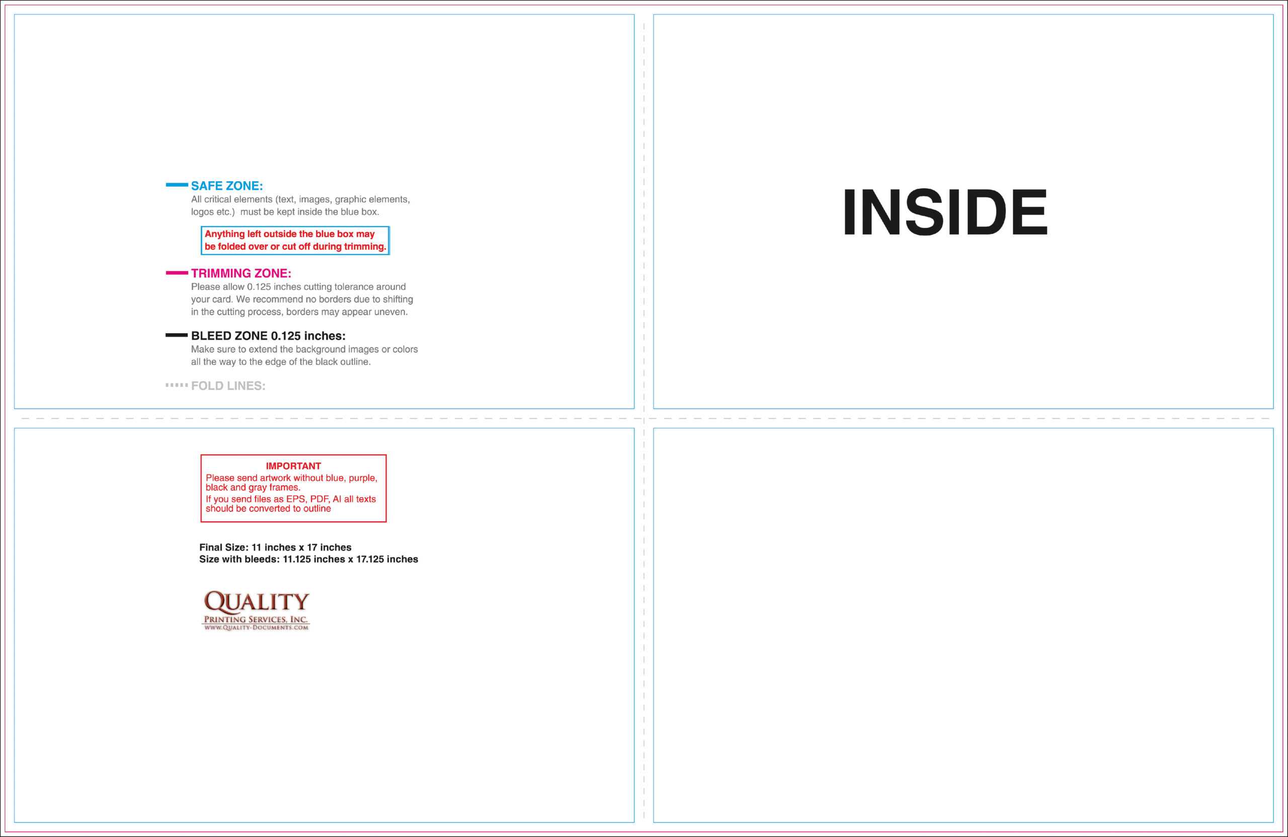 11X17 Brochure Templates Regarding 11X17 Brochure Template