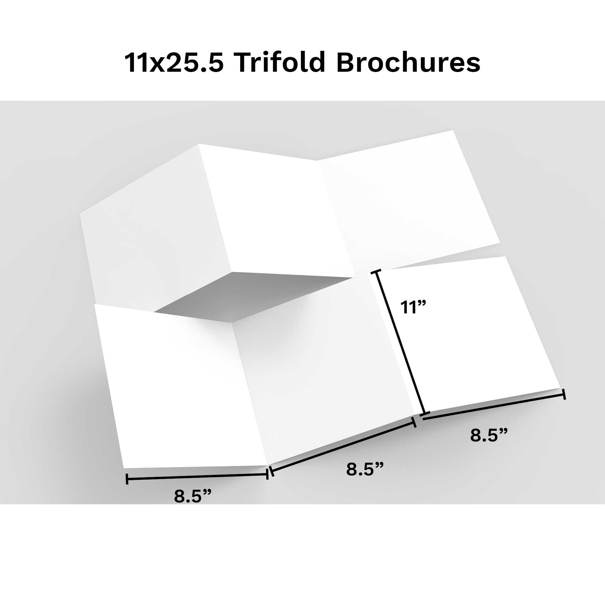 11X25.5 Trifold Brochure Inside 6 Panel Brochure Template