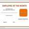 13 Free Certificate Templates For Word » Officetemplate In Employee Of The Month Certificate Templates