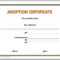 13 Free Certificate Templates For Word » Officetemplate Intended For Adoption Certificate Template
