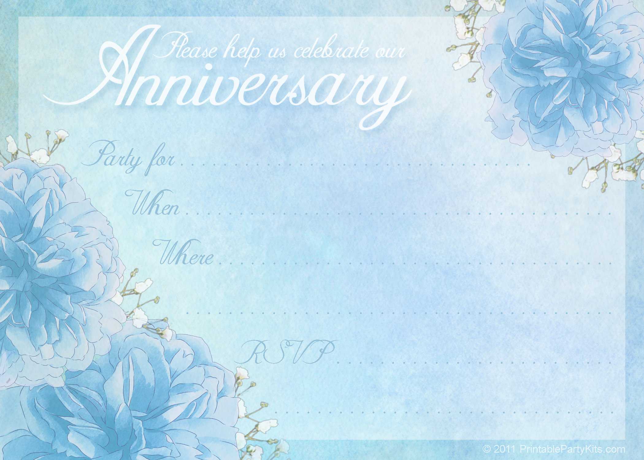 16 Wedding Anniversary Templates Free Images – Anniversary In Anniversary Certificate Template Free