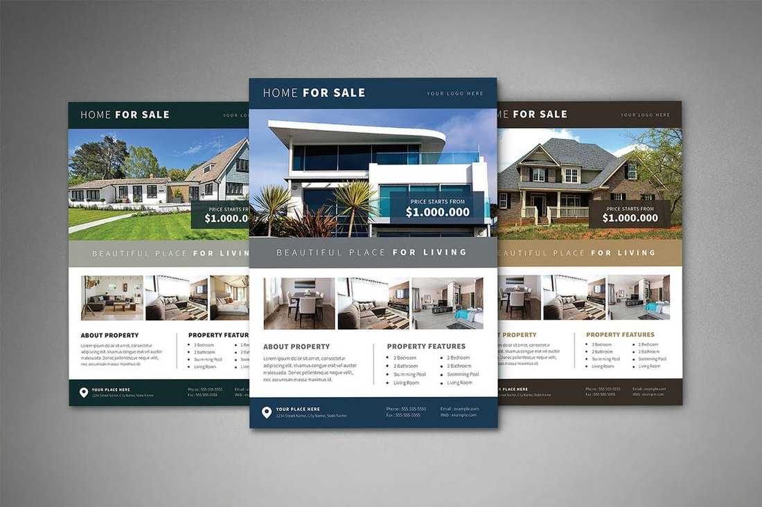 20+ Best Real Estate Flyer Templates 2020 – Creative Touchs Inside Real Estate Brochure Templates Psd Free Download