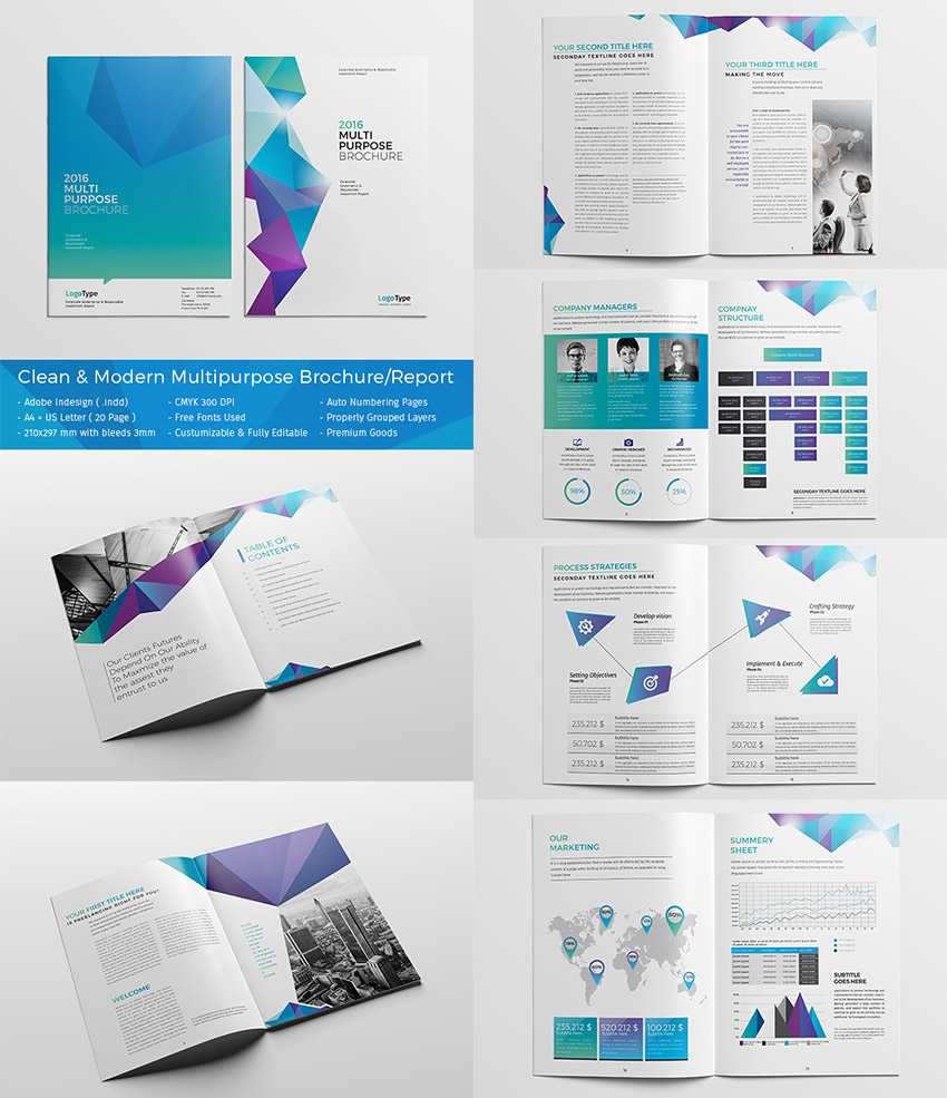 20 Кращих Шаблонів Indesign Brochure – Для Творчого With Brochure Template Indesign Free Download