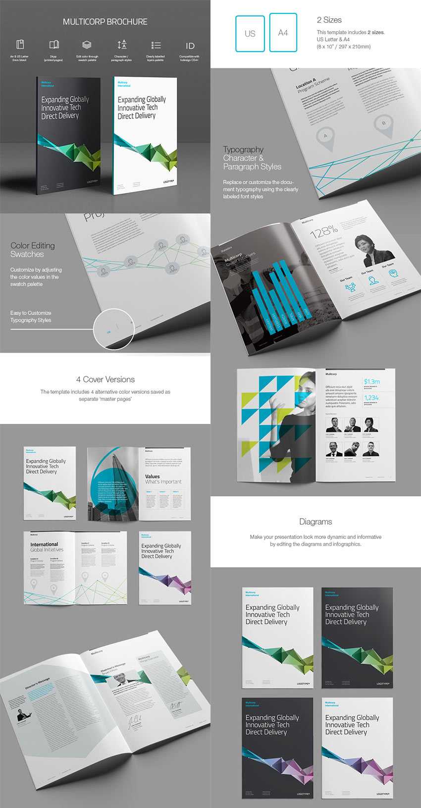 20 Кращих Шаблонів Indesign Brochure – Для Творчого With Brochure Template Indesign Free Download