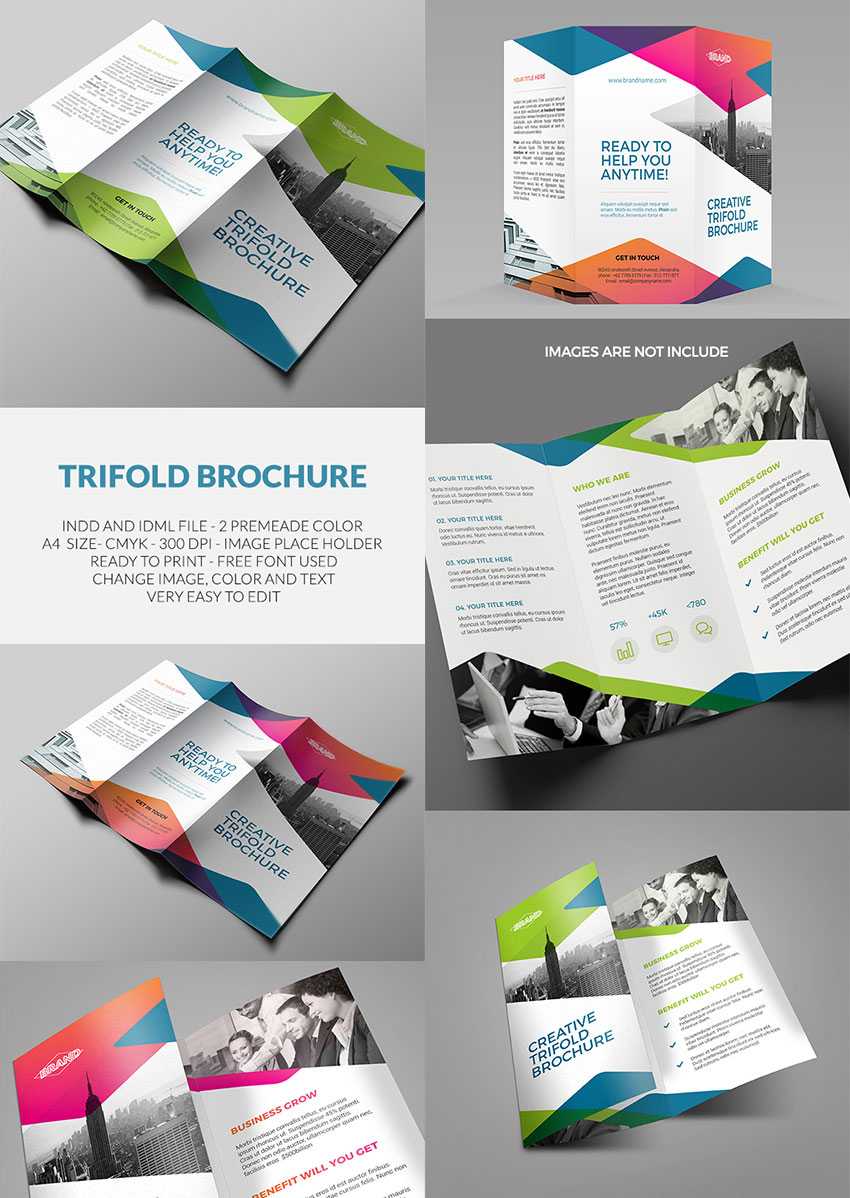 20 Лучших Шаблонов Indesign Brochure - Для Творческого Throughout Adobe Indesign Tri Fold Brochure Template