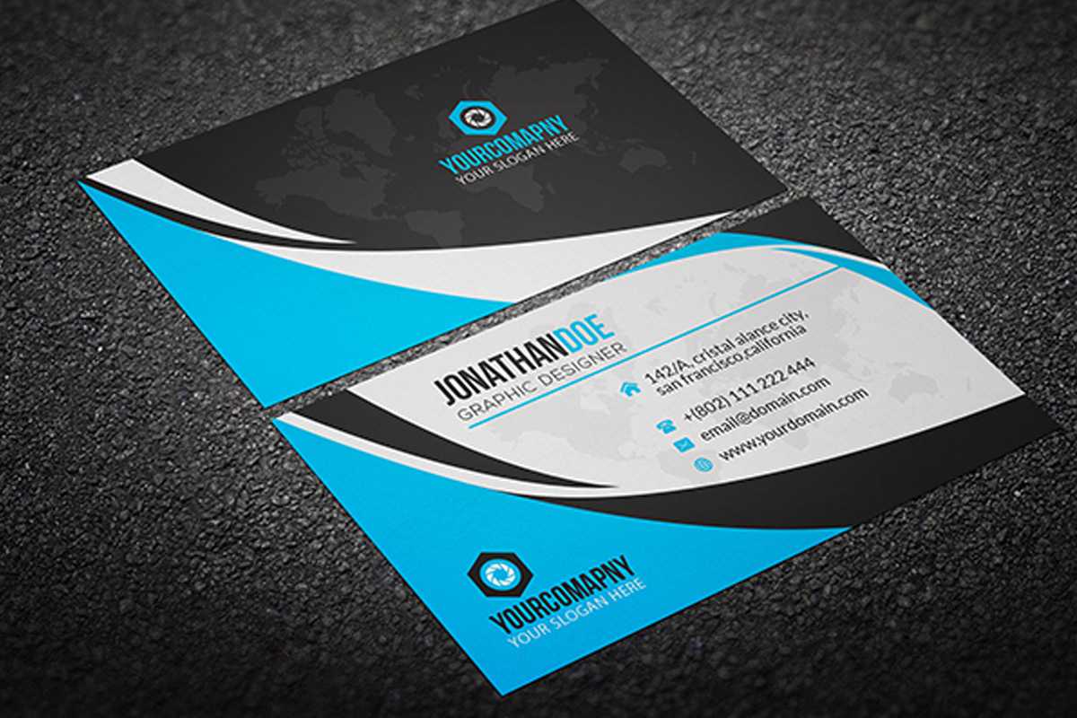 200 Free Business Cards Psd Templates – Creativetacos Throughout Psd Name Card Template