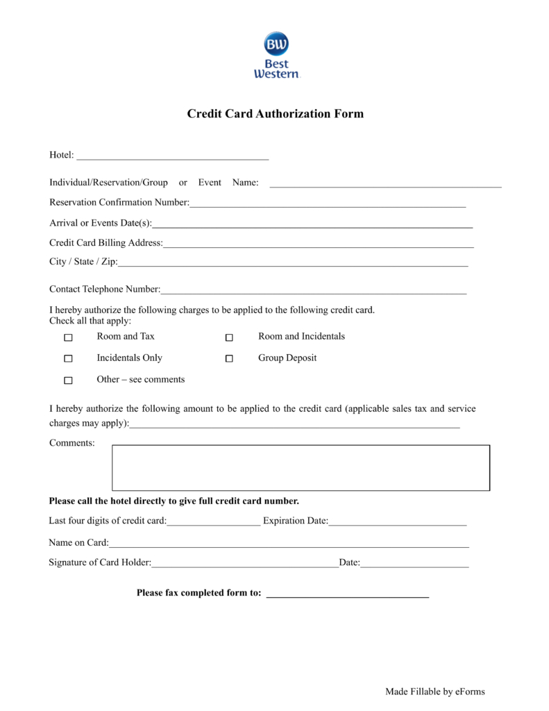 23+ Credit Card Authorization Form Template Pdf Fillable 2020!! Intended For Credit Card Payment Form Template Pdf