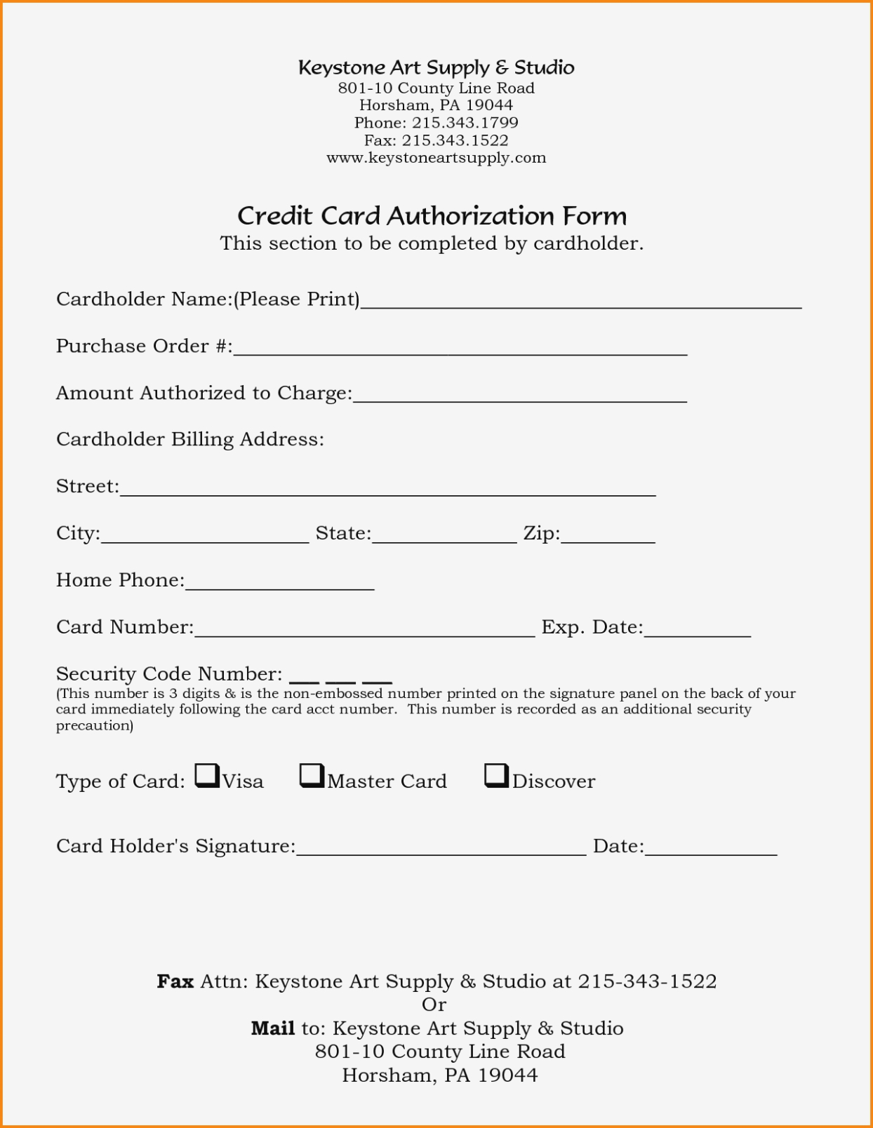 23+ Credit Card Authorization Form Template Pdf Fillable 2020!! Pertaining To Credit Card On File Form Templates