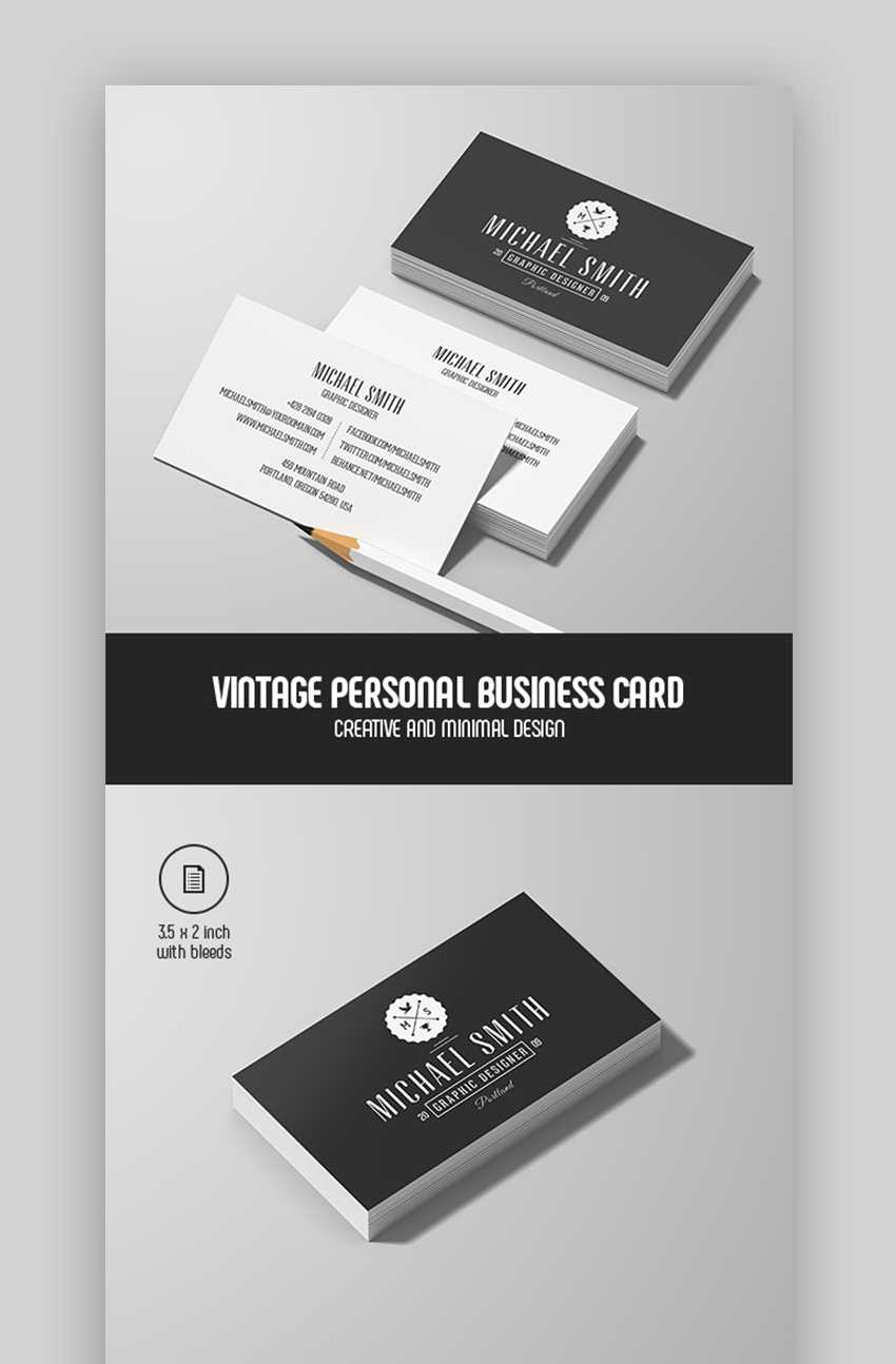 25 Best Personal Business Cards Designed For Better Inside Networking Card Template