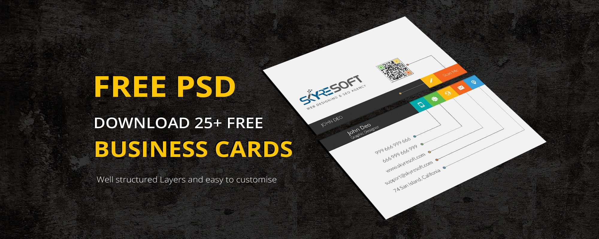 25 Creative Free Psd Business Card Templates 2019 Throughout Free Complimentary Card Templates