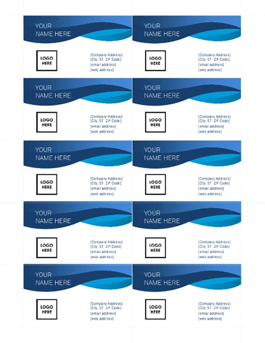 25+ Free Microsoft Word Business Card Templates (Printable For Plain Business Card Template Microsoft Word