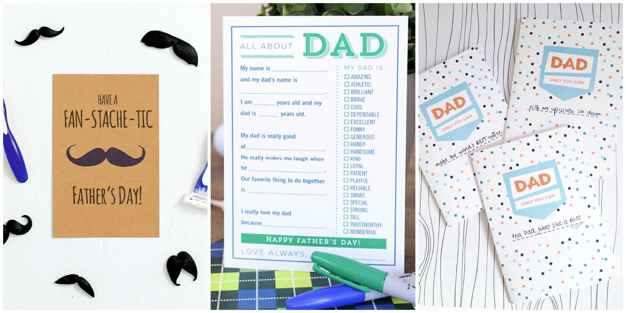 25 Printable Father's Day Cards – Free Printable Cards For Throughout 52 Reasons Why I Love You Cards Templates Free