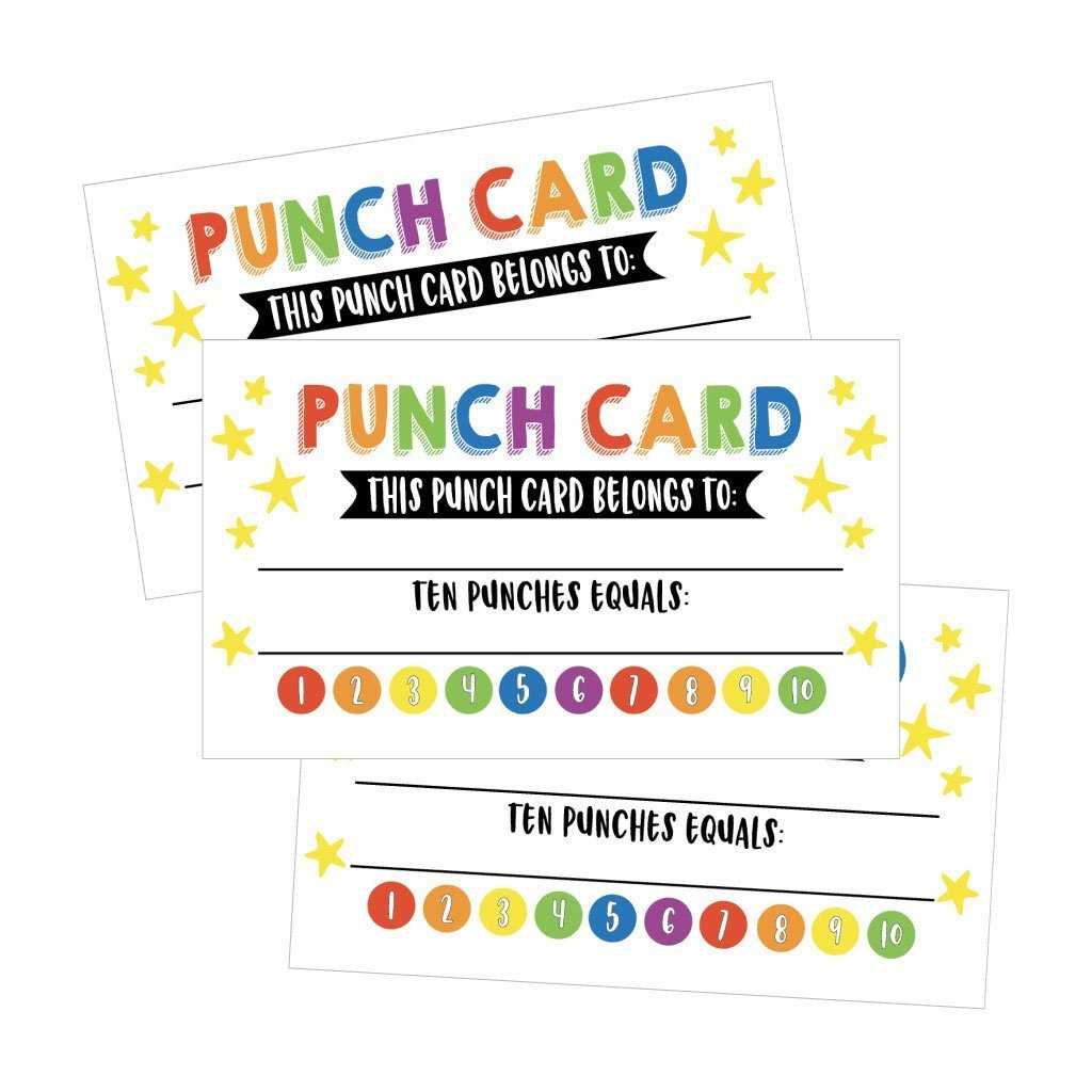 25 Rewards Punch Cards For Kids, Students, Teachers, Classroom, Business,  Chores, Reading Incentive Awards For Teaching Reinforcement Or Home Regarding Reward Punch Card Template