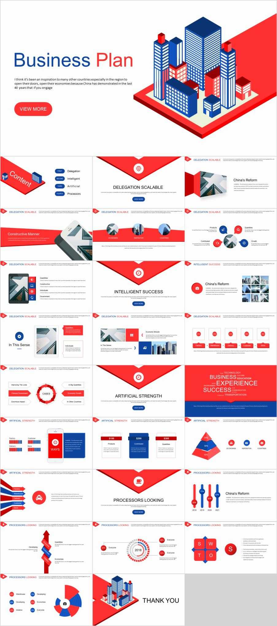 27+ Best Red Business Plan Powerpoint Template With Powerpoint Template Resolution