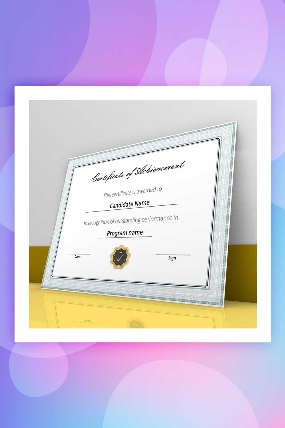28 Attention Grabbing Certificate Templates – Colorlib Inside No Certificate Templates Could Be Found