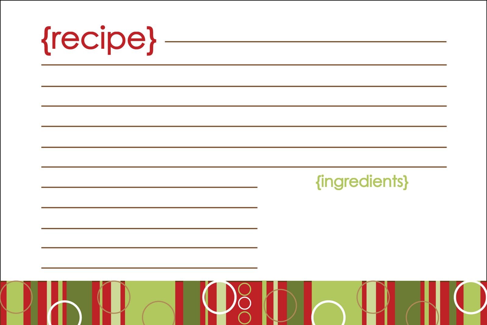 28+ [ Printable Holiday Card Templates ] | Christmas Card Inside Microsoft Word Recipe Card Template