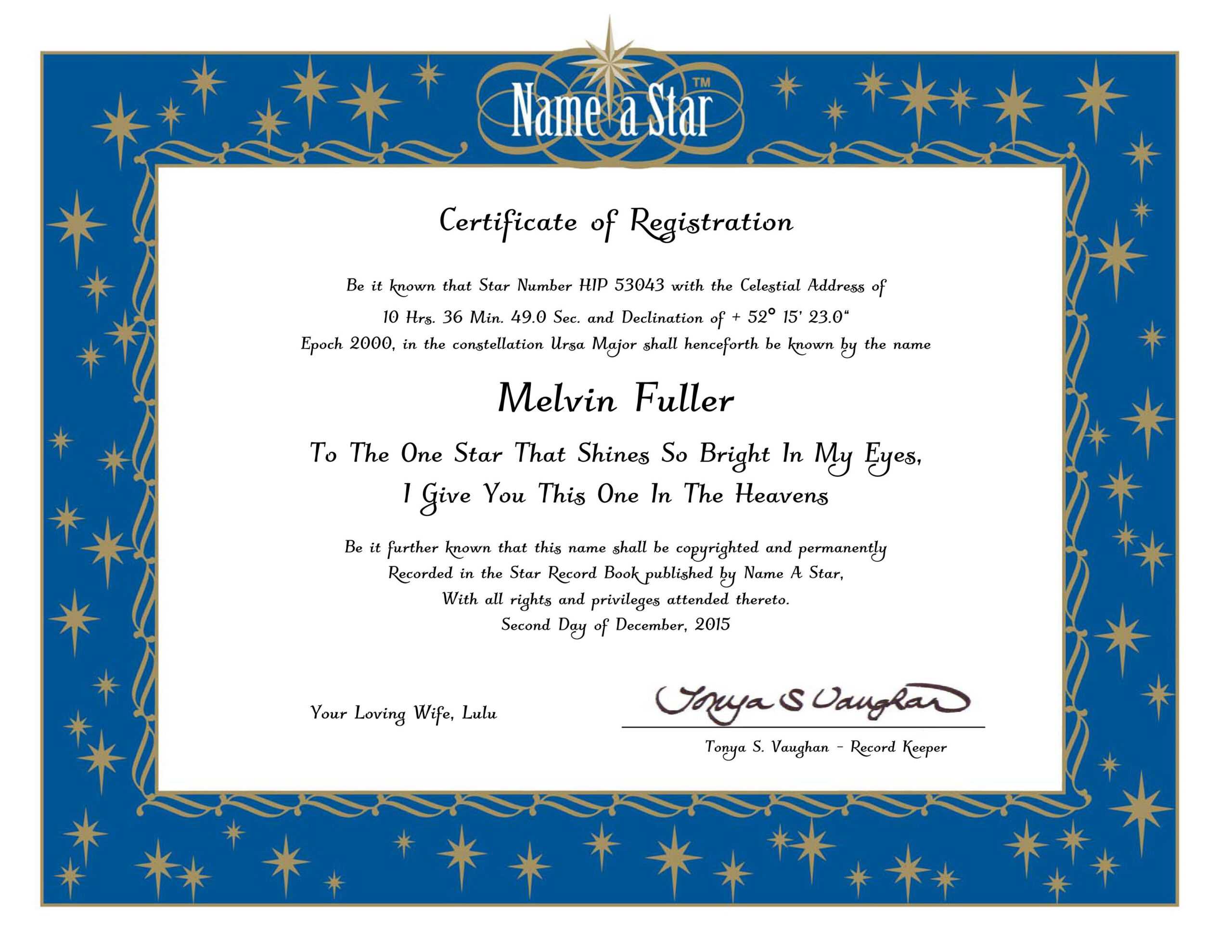 28+ [ Star Certificate Template ] | Shooting Star Specialty Inside Star Certificate Templates Free