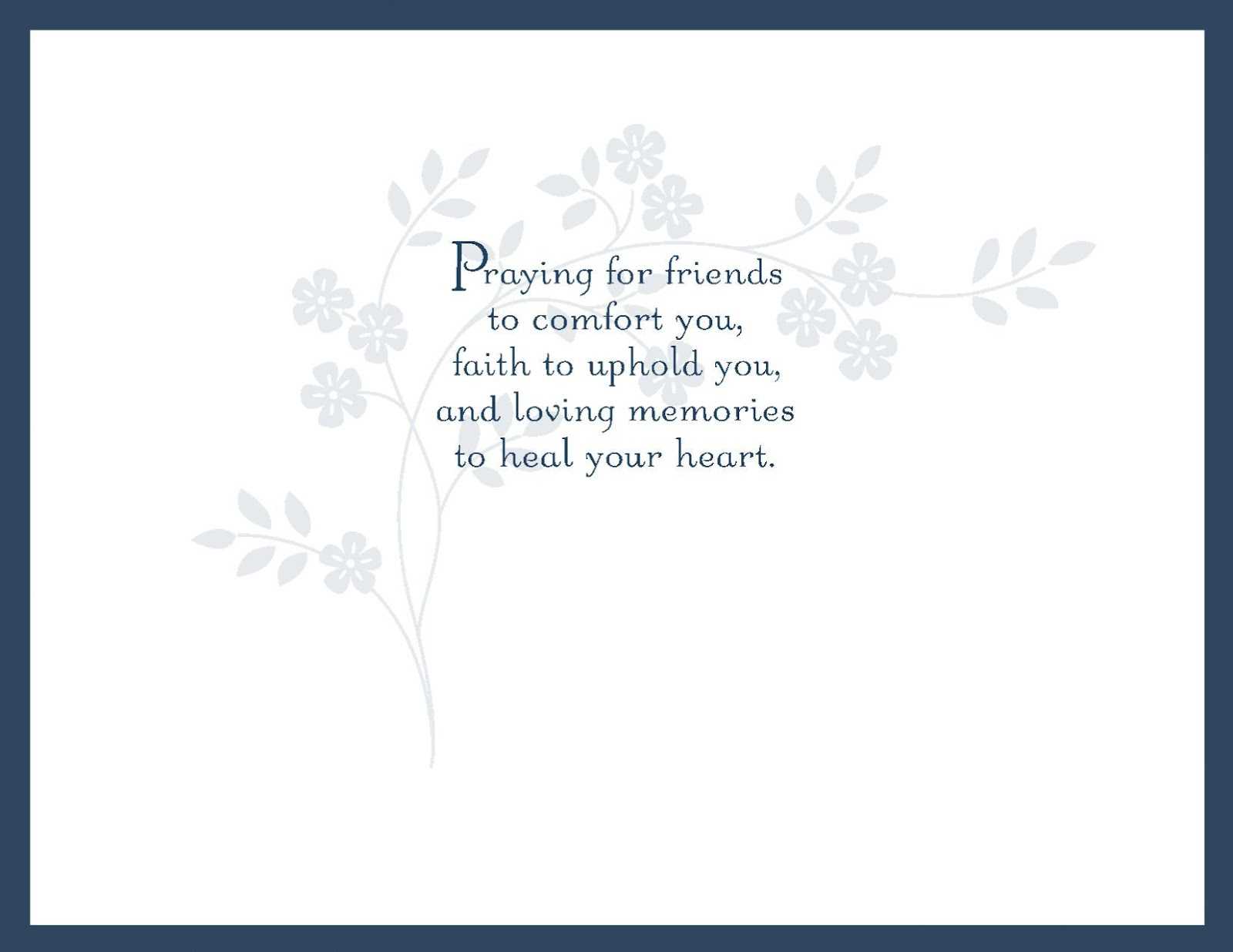 28+ [ Sympathy Card Template ] | Sympathy Card Template Pertaining To Sympathy Card Template