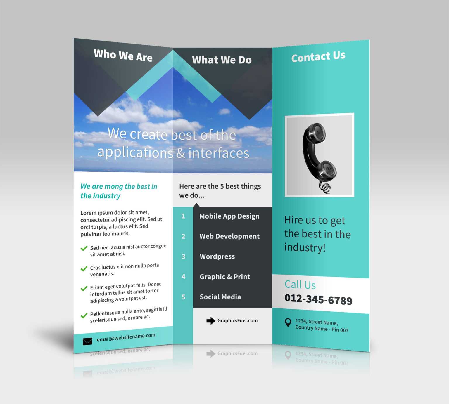 Brochure 3 Fold Template Psd