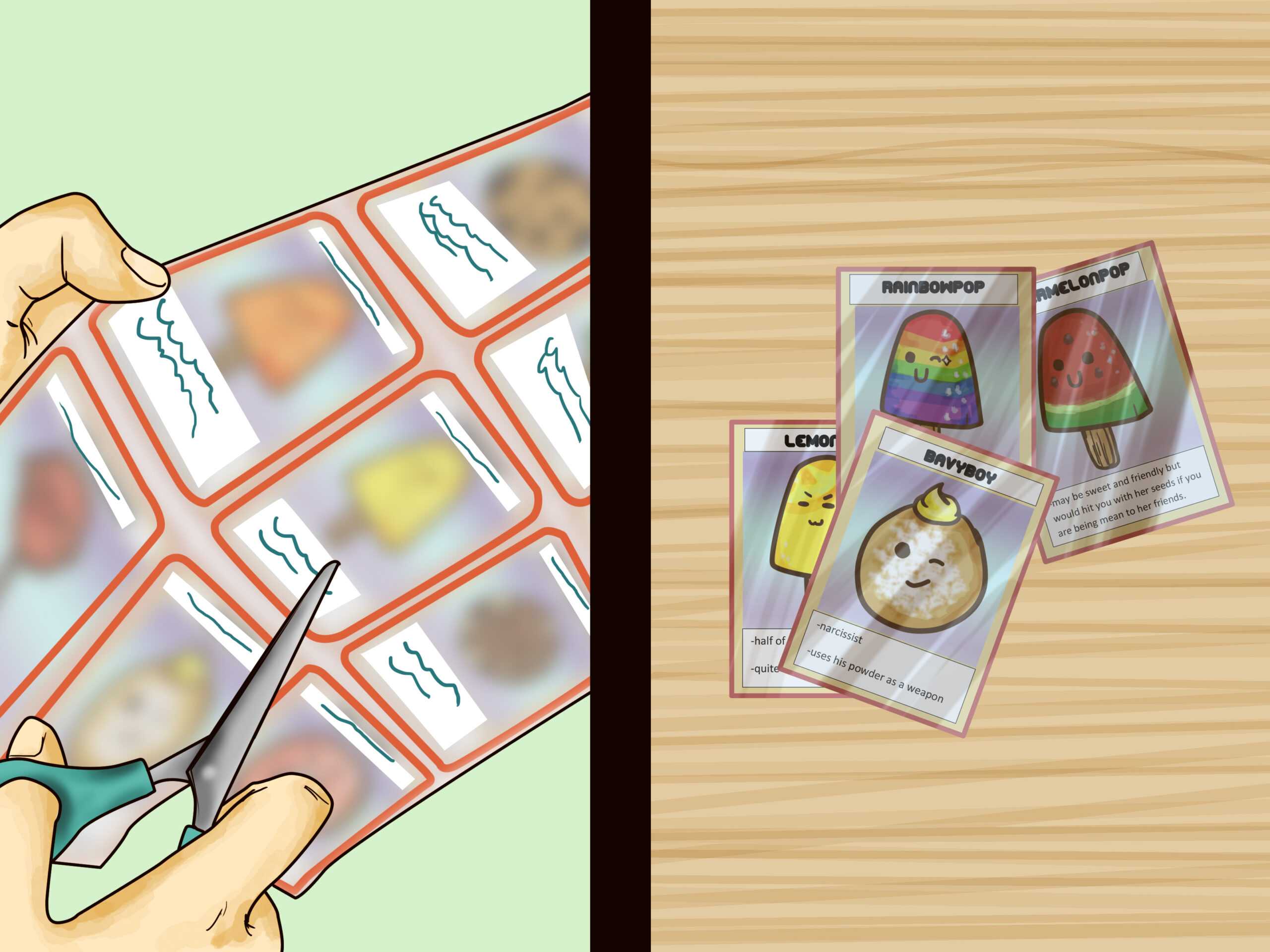 3 Ways To Make Your Own Trading Cards – Wikihow For Baseball Card Template Microsoft Word