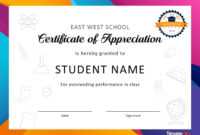 30 Free Certificate Of Appreciation Templates And Letters in Felicitation Certificate Template