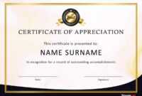 30 Free Certificate Of Appreciation Templates And Letters inside In Appreciation Certificate Templates