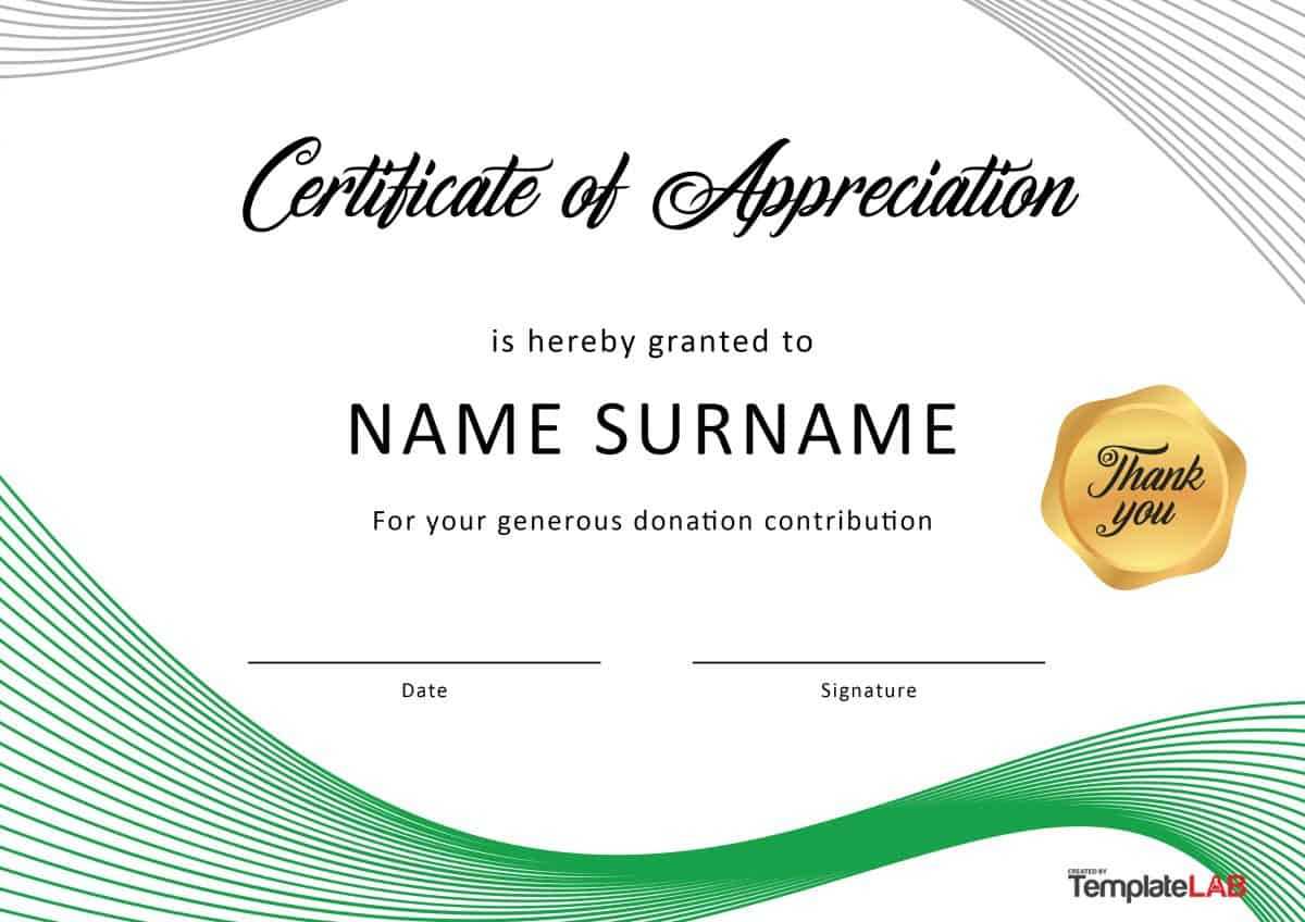 30 Free Certificate Of Appreciation Templates And Letters Throughout Free Certificate Of Appreciation Template Downloads