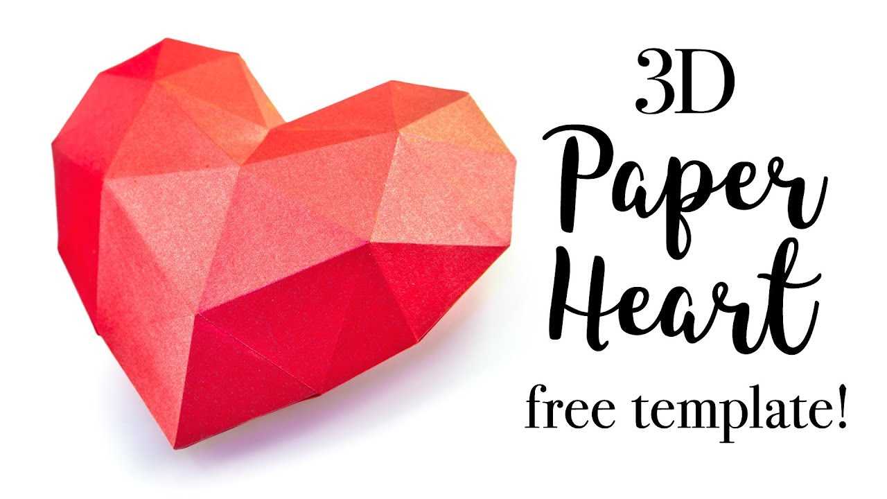 3D Paper Heart Tutorial – Valentine's Day Diy – Paper Kawaii Regarding 3D Heart Pop Up Card Template Pdf