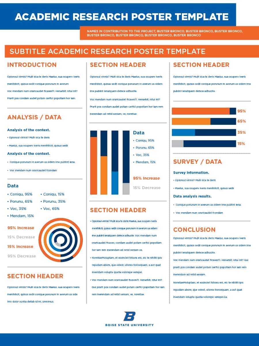 40 Eye Catching Research Poster Templates (+Scientific Within Powerpoint Academic Poster Template