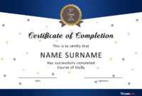 40 Fantastic Certificate Of Completion Templates [Word inside Classroom Certificates Templates