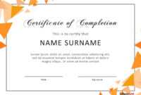 40 Fantastic Certificate Of Completion Templates [Word with Free Certificate Of Completion Template Word