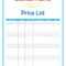 40 Free Price List Templates (Price Sheet Templates) ᐅ with Rate Card Template Word