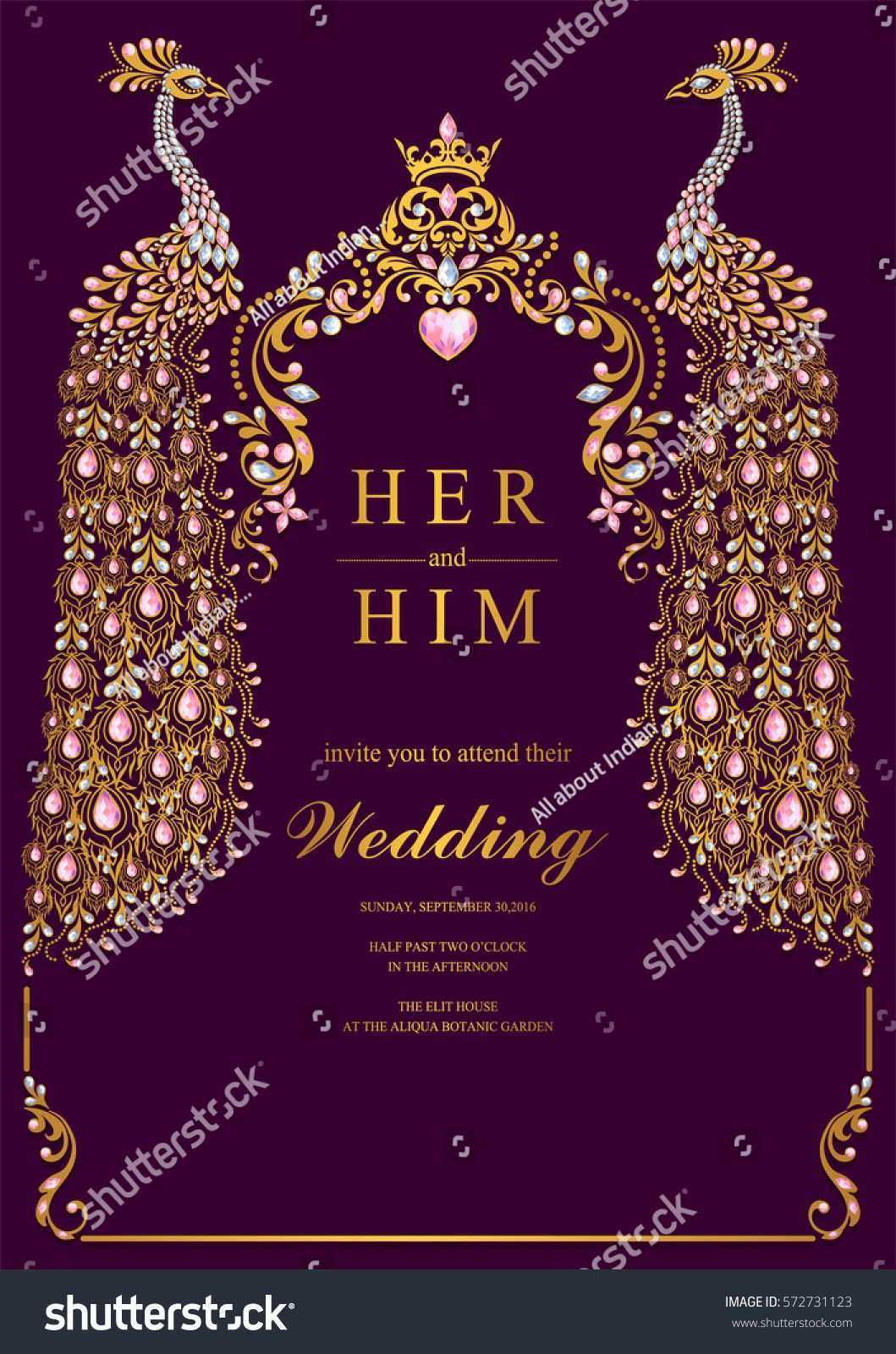 42 Online Indian Wedding Invitation Template In Word With For Indian Wedding Cards Design Templates