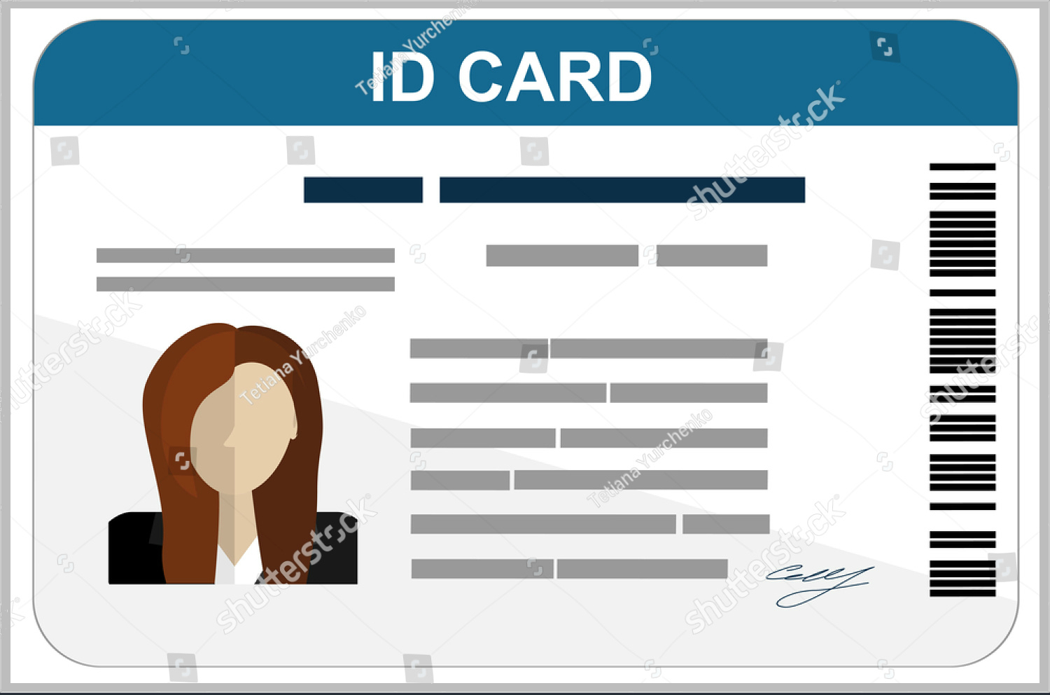 43+ Professional Id Card Designs – Psd, Eps, Ai, Word | Free For Id Card Template For Microsoft Word