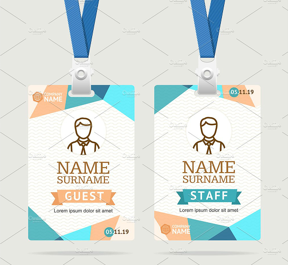 43+ Professional Id Card Designs – Psd, Eps, Ai, Word | Free Throughout Portrait Id Card Template