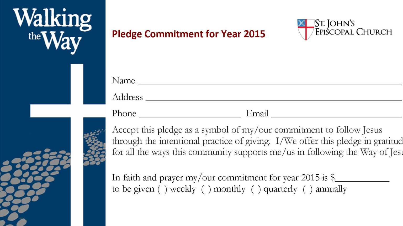 4570Book Church Building Campaign Pledge Cards Clipart In For Church