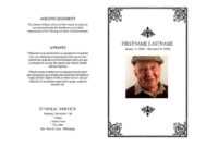 47 Free Funeral Program Templates (In Word Format) ᐅ with Memorial Card Template Word