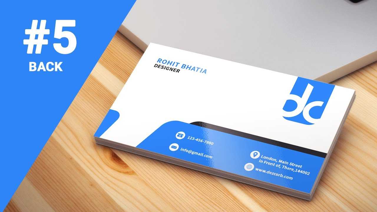 #5 How To Design Business Cards In Photoshop Cs6 | Professional | Back Inside Photoshop Cs6 Business Card Template