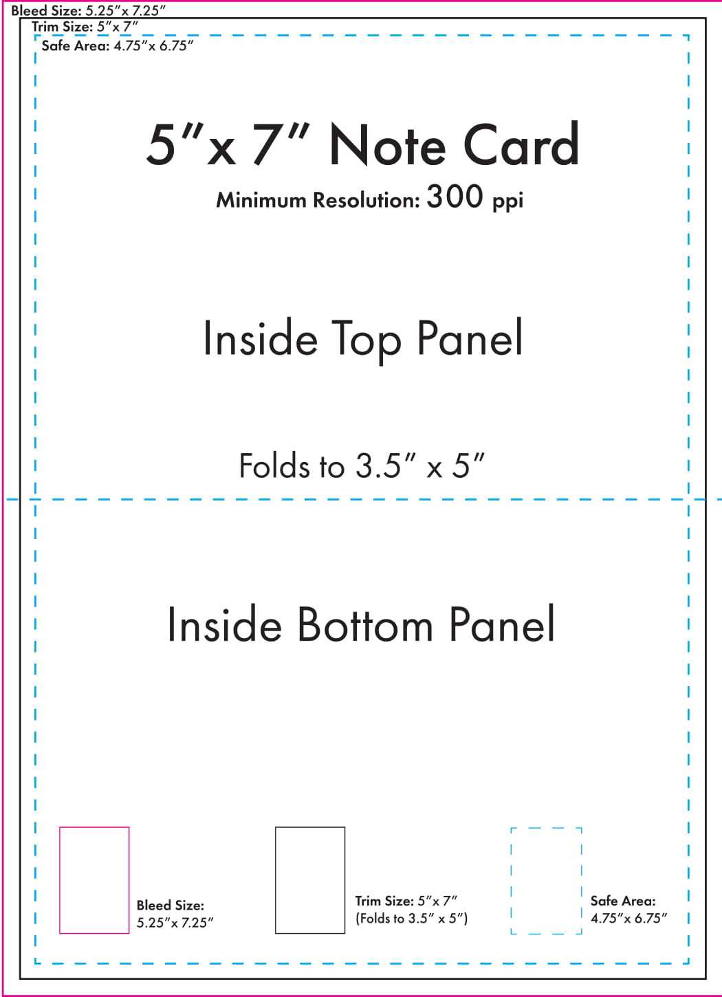 5" X 7" Note Card Template – U.s. Press In 3 X 5 Index Card Template