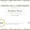 50 Free Creative Blank Certificate Templates In Psd Inside Class Completion Certificate Template