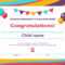 50 Free Creative Blank Certificate Templates In Psd With Free Kids Certificate Templates