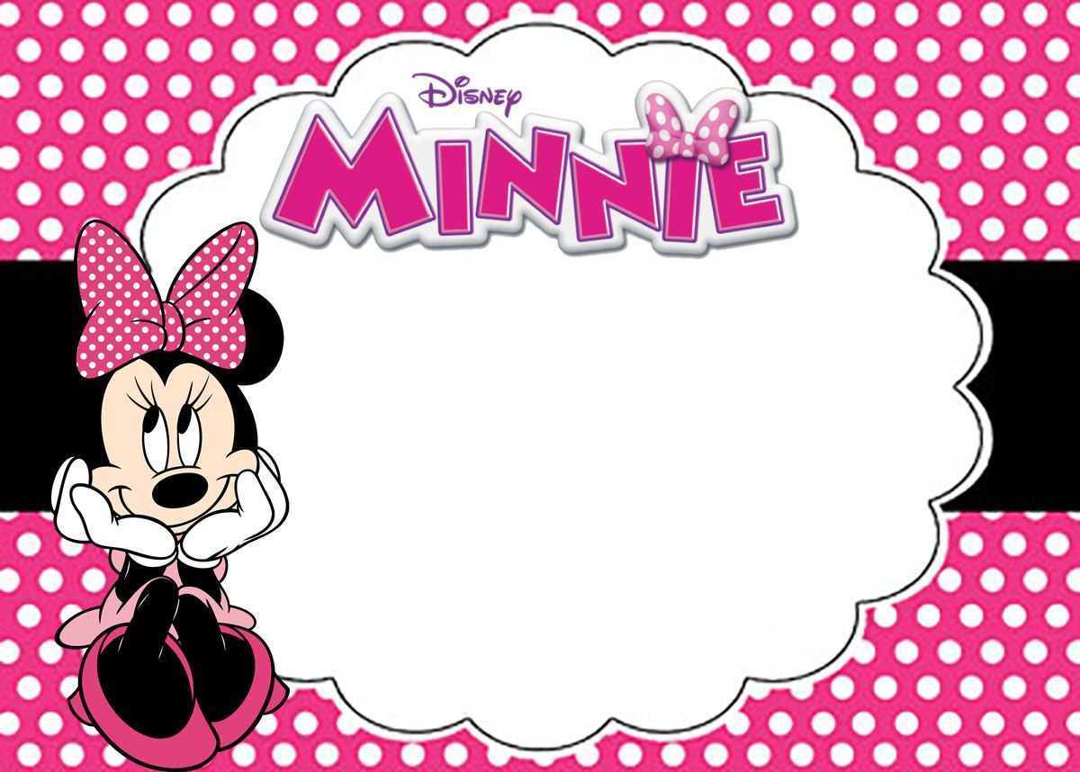 51 Blank Minnie Mouse Birthday Invitation Template Download For Minnie Mouse Card Templates