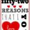 52 Reasons I Love You Template Free ] – You Will Get A Within 52 Reasons Why I Love You Cards Templates