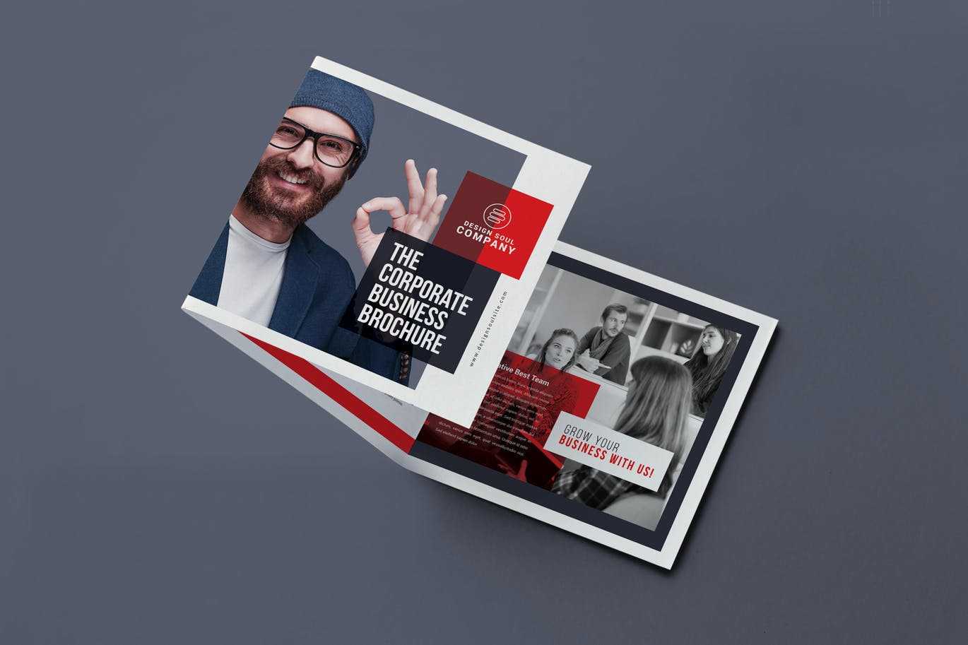 55+ Best Square Brochure Templates Ready To Print | Decolore With Tri Fold Brochure Template Indesign Free Download