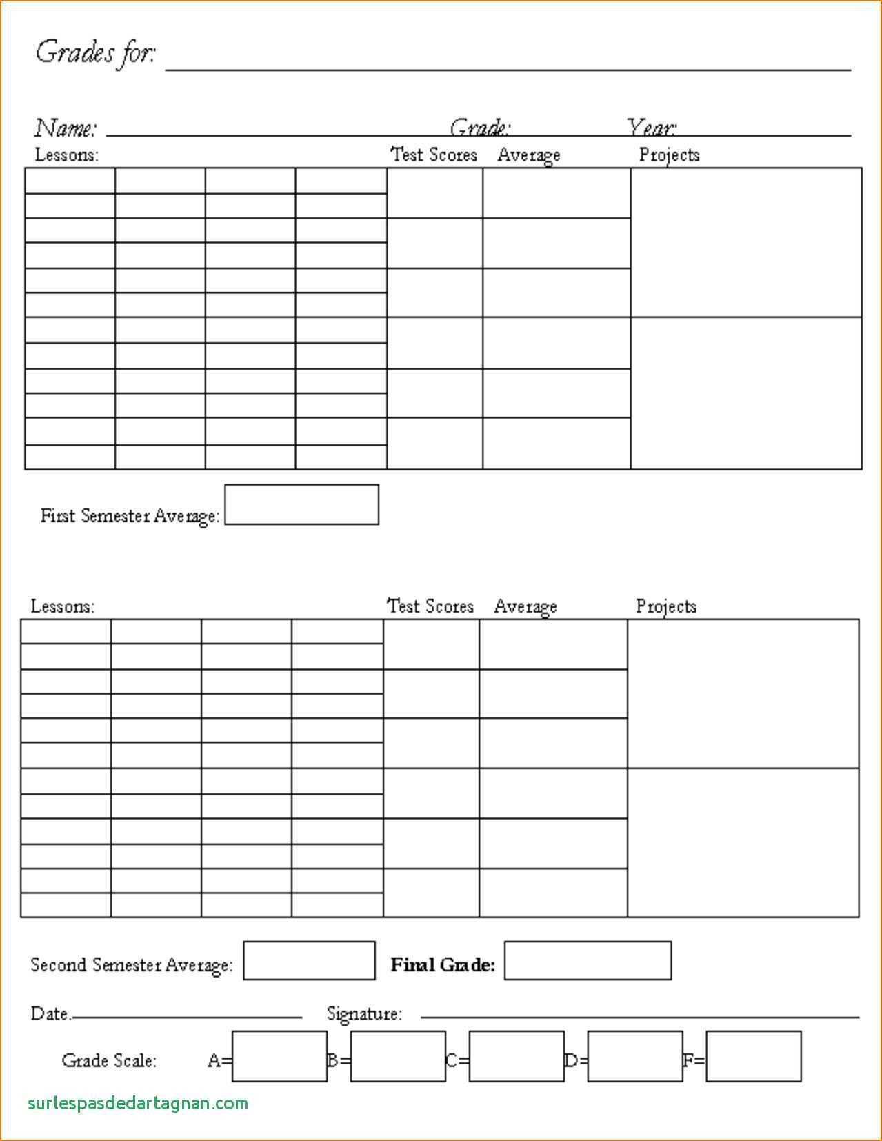 56 Free Printable Homeschool Middle School Report Card Within Homeschool Report Card Template Middle School